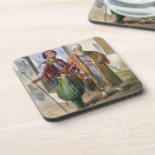 Een Janissary en een Merchant in Caïro, illustrati Bier Onderzetter (Linkerzijde)