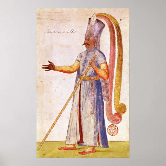 Een Janissary of soldaat, 1567 Poster (Voorkant)