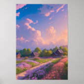 Een Japans plattelandsdorp Poster (Voorkant)