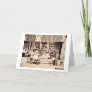 Een Japanse doekopslag, c.1890 (gekleurde hand Kaart