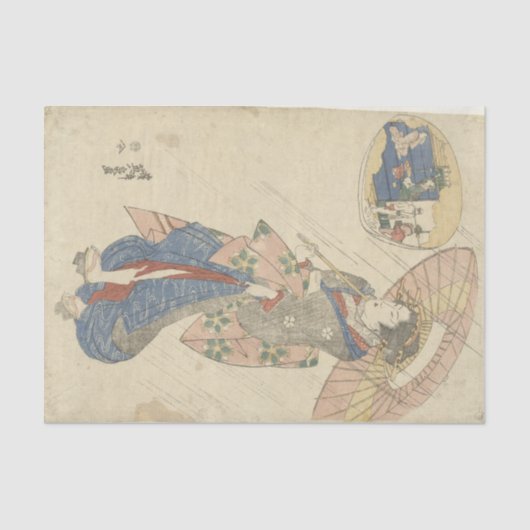 Een Japanse douche Tissuepapier (Voorkant)