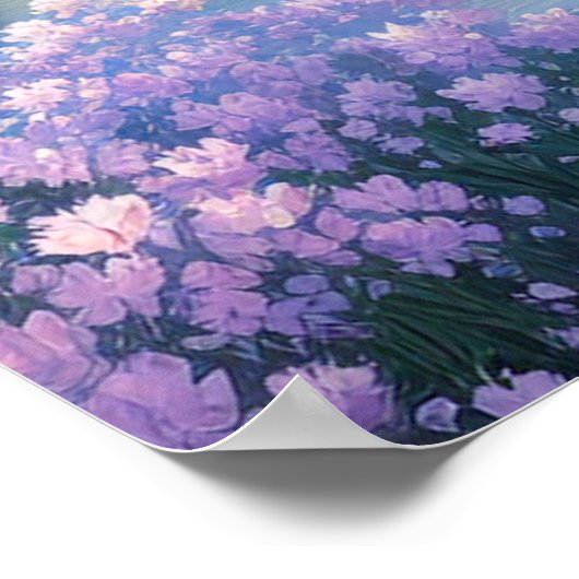 Een Japanse tempel bij het meer Poster (Hoek)