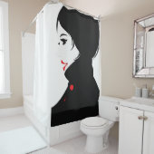 een jas douchegordijn (In situ)