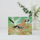 Een Jay in de herfst Briefkaart (Staand voorkant)