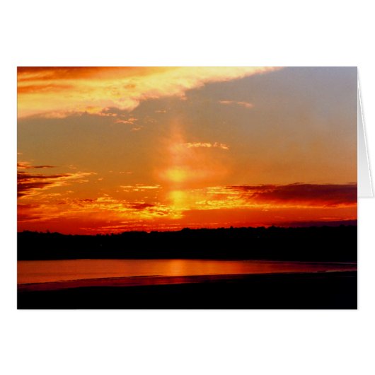 Een Jersey sunset kaart (Voorkant Horizontaal)