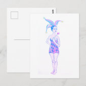 Een jester briefkaart (Voorkant / Achterkant)