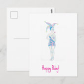 Een jester briefkaart (Voorkant / Achterkant)