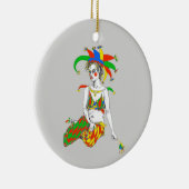 Een jester keramisch ornament (Rechts)