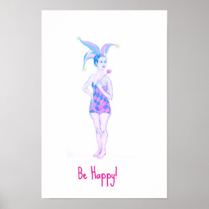 Een jester poster