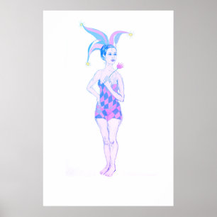 Een jester poster