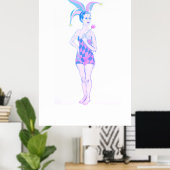 Een jester poster (Thuiskantoor)