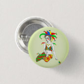 Een jester ronde button 3,2 cm (Voorkant /achterkant)