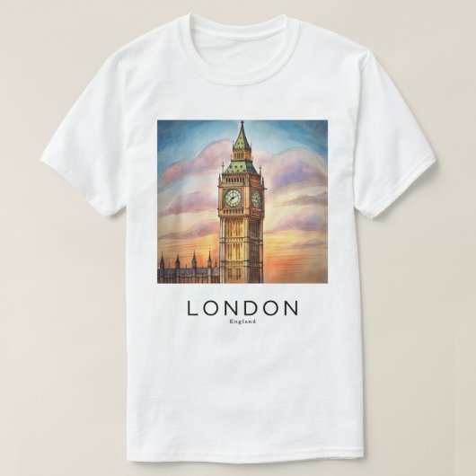 Een jeugdshirt met een afbeelding van Londen T-shirt (Design voorkant)