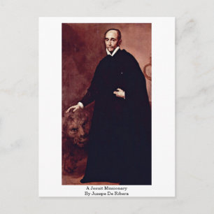 een jezuïetenmissie van jusepe de ribera briefkaart