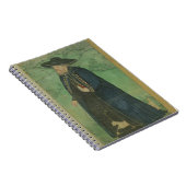 Een jezuïetenpriester, gegrift in het Perzisch: "J Notitieboek (Rechterzijde)