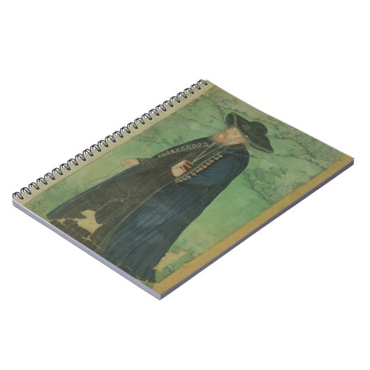 Een jezuïetenpriester, gegrift in het Perzisch: "J Notitieboek (Linkerzijde)