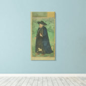 Een jezuïetenpriester in het Perzisch: 'Jahangir S Canvas Afdruk (Insitu (Houten vloer))