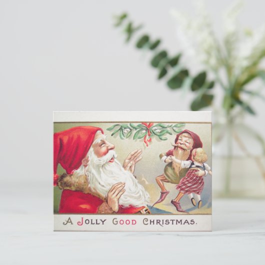 Een Jolly Good KerstBriefkaart Feestdagenkaart (Staand voorkant)