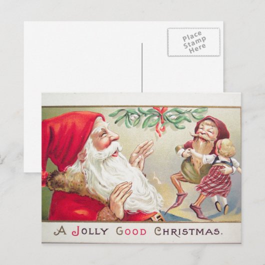 Een Jolly Good KerstBriefkaart Feestdagenkaart (Voorkant / Achterkant)