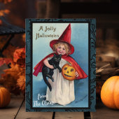 Een Jolly Halloween Custom Vintage Briefkaart