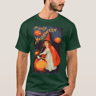 Een Jolly Halloween Cute Retro heks Women's T-shirt