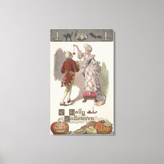 Een Jolly HalloweenRestoration Dpress Couple Canvas Afdruk (Voorkant)