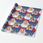 een jolly santa cadeaupapier (Uitgerold)