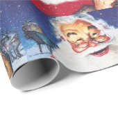 een jolly santa cadeaupapier (Rol Hoek)