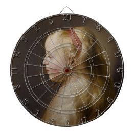 Een jong blademeisje (door Jan Lievens) Dartbord