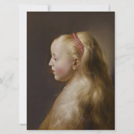 Een jong blademeisje (door Jan Lievens) Kaart