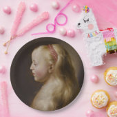 Een jong blademeisje (door Jan Lievens) Papieren Bordje (Feest)