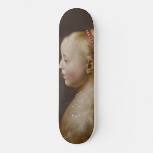 Een jong blademeisje (door Jan Lievens) Persoonlijk Skateboard (Voorkant)