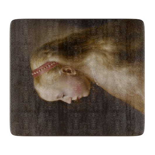 Een jong blademeisje (door Jan Lievens) Snijplank (Voorkant)