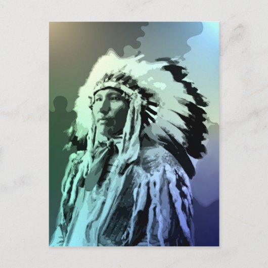 Een jong Indiase Man Briefkaart (Voorkant)