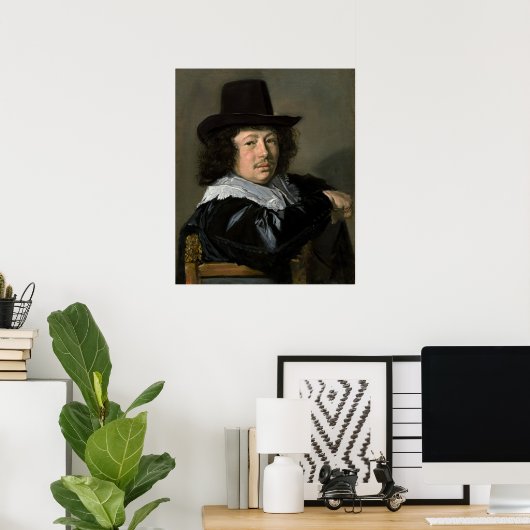 Een jong Man - Frans Hals Fine Art Poster (Thuiskantoor)