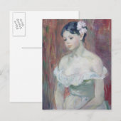 Een jong meisje, 1893 briefkaart (Voorkant / Achterkant)