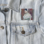 Een jong meisje, 1893 vierkante button 5,1 cm (In situ)
