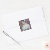 Een jong meisje, 1893 vierkante sticker (Envelop)