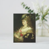 Een jong meisje briefkaart (Staand voorkant)