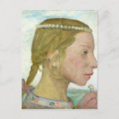 Een jong meisje briefkaart (Voorkant)