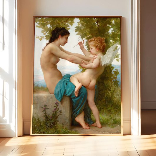 Een Jong Meisje door William Bouguereau Bekend Sch Poster