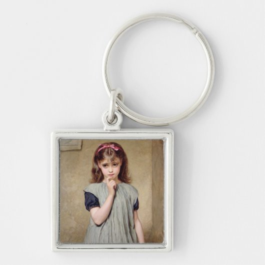 Een jong meisje in de klas, 1876 (olie op doek) sleutelhanger (Voorkant)