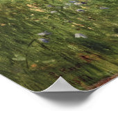 Een jong meisje in een veld poster (Hoek)