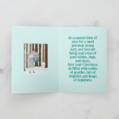 EEN JONG MEISJE KERSTMIS KAART (Binnen)