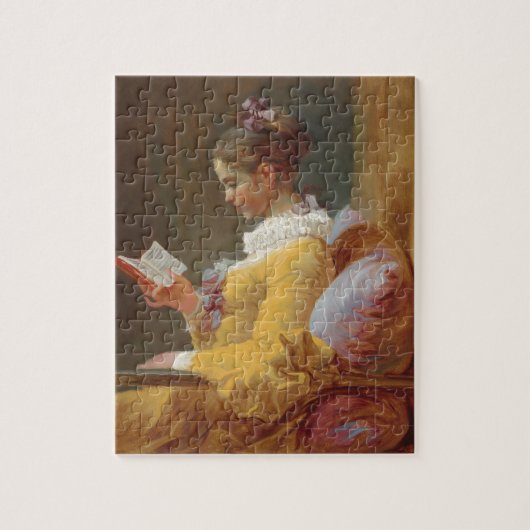 Een jong meisje leest, de lezer van J. Fragonard Legpuzzel (Verticaal)