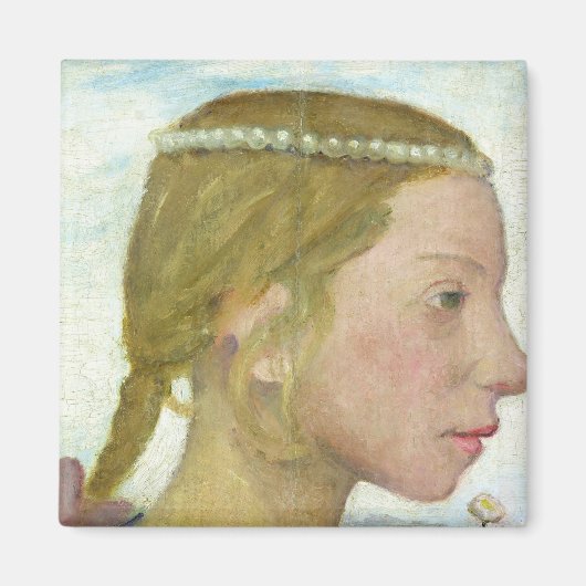 Een jong meisje magneet (Voorkant)