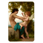 Een jong meisje verdedigt zichzelf tegen Eros Magneet (Verticaal)