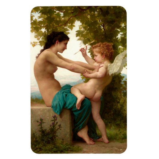 Een jong meisje verdedigt zichzelf tegen Eros Magneet (Verticaal)