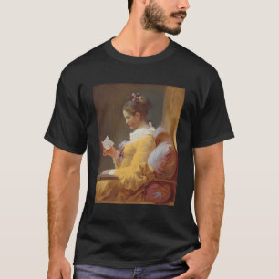 Een jong meisje voorlezen door Jean-Honore Fragona T-shirt