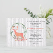 Een jonge bok is op zijn weg Baby shower Kaart (Staand voorkant)